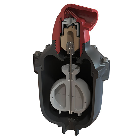 C50-IP sewage air release valve with inflow protection